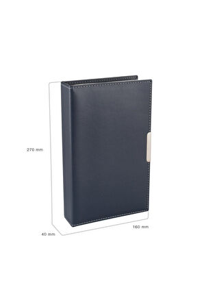 Kartvizit Albümü 4 Sıralı 192 Kartlık Business Card Album Vegan 16x26,5 cm