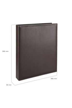 Kartvizit Albümü 10 Sıralı 500 Kartlık İndeksli Business Card Album Vegan 26x32 cm