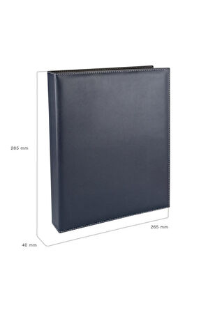 Kartvizit Albümü 10 Sıralı 500 Kartlık İndeksli Business Card Album Vegan 26x32 cm