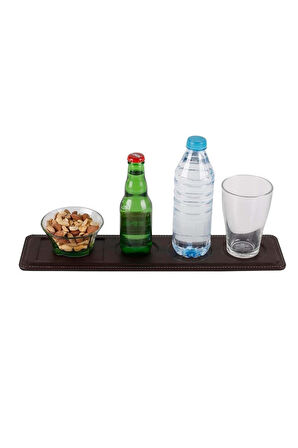 Bardak Altlığı Şişelik ve Çerezlik Masaüstü Coaster Bottle and Snack Holder Rainbow Vegan 9,5x42 cm