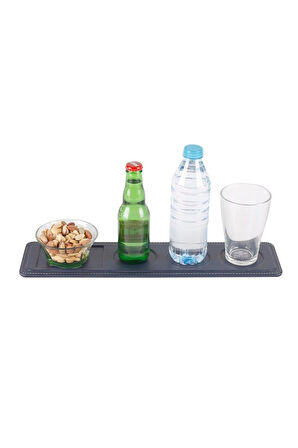 Bardak Altlığı Şişelik ve Çerezlik Masaüstü Coaster Bottle and Snack Holder Rainbow Vegan 9,5x42 cm