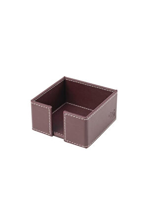 Masaüstü Deri Küp Notluk Desktop Organizer Rainbow Vegan 5x10x10 cm