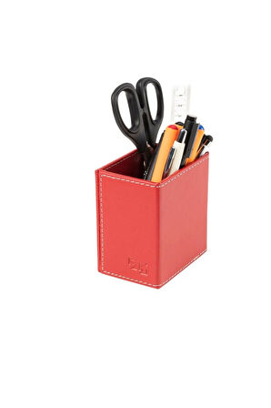 Masaüstü Deri Kalemlik Desktop Organizer Rainbow Vegan 9,7x6,7x10 cm