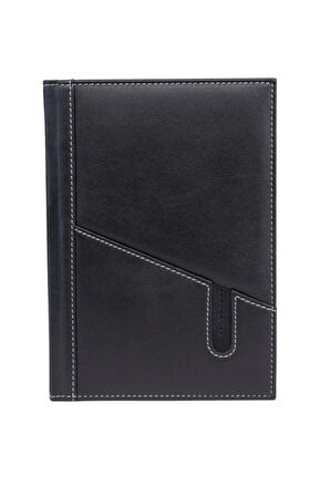 Deri Defter Günlük Journal Ajanda Tarihsiz Düz Telefon Kılıflı 160 Yaprak Vegan 17x24 cm