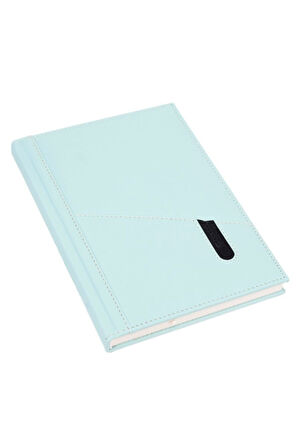 Deri Defter Günlük Journal Ajanda Tarihsiz Düz Telefon Kılıflı 160 Yaprak Vegan 17x24 cm