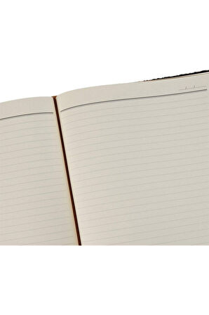Deri Defter Günlük Journal Ajanda Tarihsiz Çizgili Telefon Kılıflı 160 Yaprak Vegan 17x24 cm