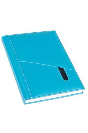 Deri Defter Günlük Journal Ajanda Tarihsiz Kareli Telefon Kılıflı 160 Yaprak Vegan 17x24 cm