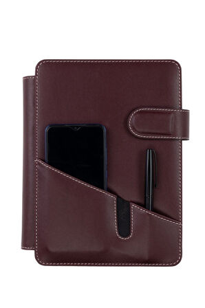 Organizer Ajanda Telefon Kılıflı Tarihsiz Kareli 160 Yaprak 17x24 Defterli Rainbow Vegan 20x26 cm