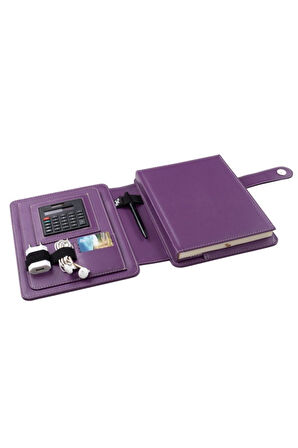 Organizer Ajanda Telefon Kılıflı Tarihsiz Kareli 160 Yaprak 17x24 Defterli Rainbow Vegan 20x26 cm