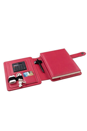 Organizer Ajanda Telefon Kılıflı Tarihsiz Kareli 160 Yaprak 17x24 Defterli Rainbow Vegan 20x26 cm