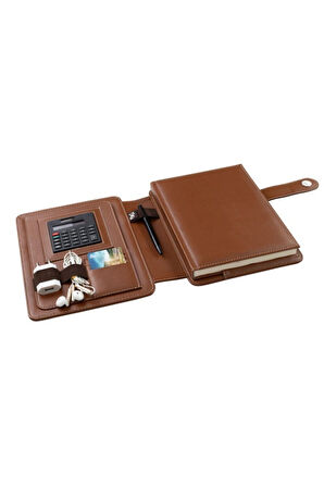 Organizer Ajanda Telefon Kılıflı Tarihsiz Kareli 160 Yaprak 17x24 Defterli Rainbow Vegan 20x26 cm