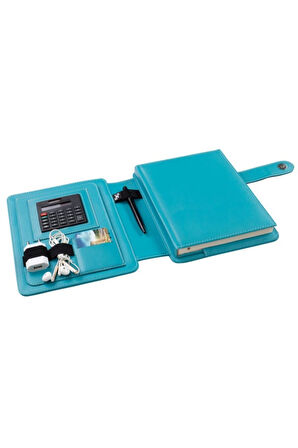 Organizer Ajanda Telefon Kılıflı Tarihsiz Kareli 160 Yaprak 17x24 Defterli Rainbow Vegan 20x26 cm