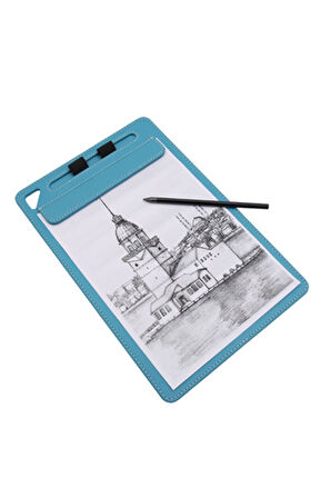 Kapaksız Sekreterlik Mıknatıslı Sanatsal Çizim A4 Rainbow Art Clip Board Vegan 23,5x35,5 cm