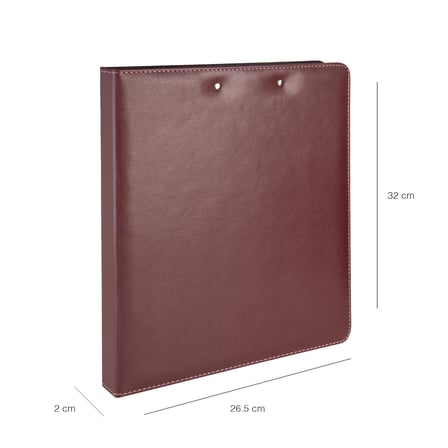 Evrak Sunum Tanıtım Firma Klasörü Sekreterlik A4 150 Yaprak Kapasiteli Ring Binder File Vegan 26,5x32 cm