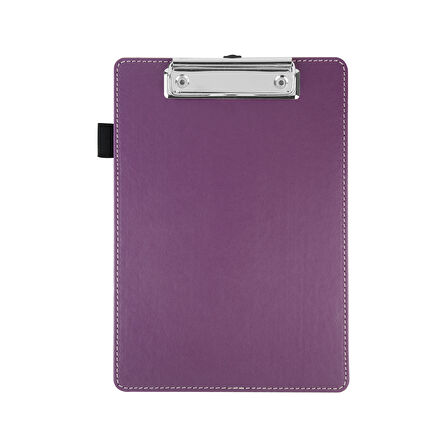 Sekreterlik,A5 Küçük Boy,Kapaksız,A5 Clipboard Vegan Suni Deri,17,5x24,5 cm.,Lila/Mor