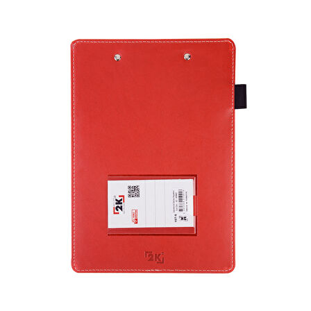 Sekreterlik,A5 Küçük Boy,Kapaksız,A5 Clipboard Vegan Suni Deri,17,5x24,5 cm.,Kırmızı