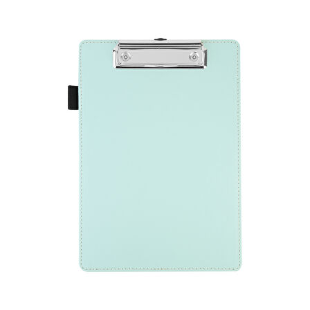 Sekreterlik,A5 Küçük Boy,Kapaksız,A5 Clipboard Vegan Suni Deri,17,5x24,5 cm.,Su Yeşili