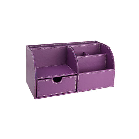 Masaüstü Düzenleyici,Kalemlik,Kumandalık,Küpbloknotluk,Tabletlik,Kitaplık,6 Gözlü,Çekmeceli,Desktop Organizer,Vegan,24,5*13*12