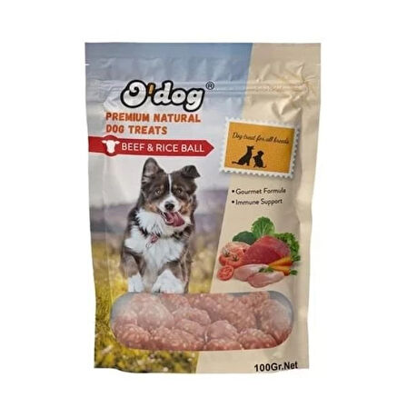 O Dog Dana Etli Lezzet Topları Köpek Ödül Maması 100 Gr