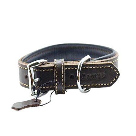 Yumuşak Dokulu Gerçek Deri Tribeca Köpek Boyun Tasması 3x54cm