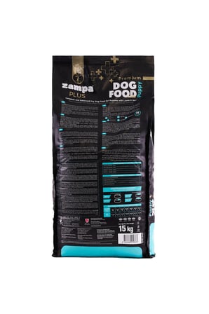 Zampa Plus Yavru Köpekler için Kuzu Etli & Pirinçli Premium Kuru Mama 15KG