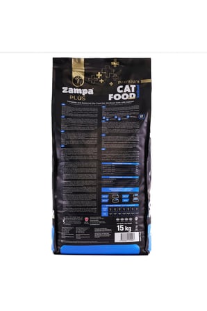 Zampa Plus Premium Somonlu Kısırlaştırılmış Kedi Maması 15kg
