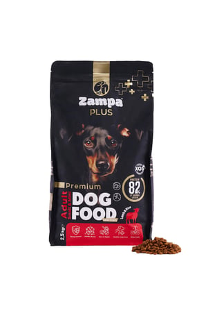 Zampa Plus Premium Kuzu Etli ve Pirinçli Yetişkin Köpek Maması 2,5kg