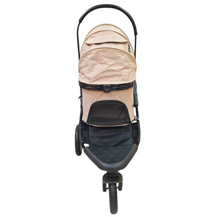 Zampa Melona Kedi ve Köpek Arabası Haki 40x60x80 cm