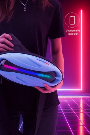 LED Işıklı Sert Korumalı Bel Çantası – USB Şarjlı, Su Geçirmez, Darbe Dayanıklı