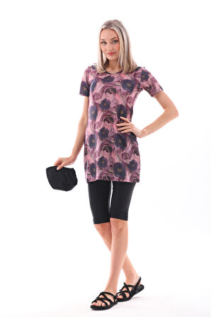 Likralı Yarı Kapalı Mayo 2415 Helen Mor | S