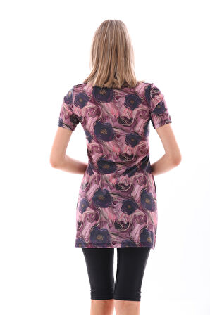 Likralı Yarı Kapalı Mayo 2415 Helen Mor | S