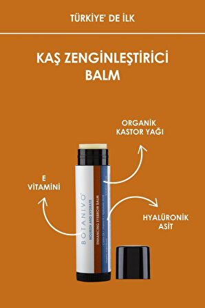 Kaş Zenginleştirici & Besleyici Balm | Güçlü, Canlı, Dolgun Kaşlar | Organik İçerikli | 5 ml Stick