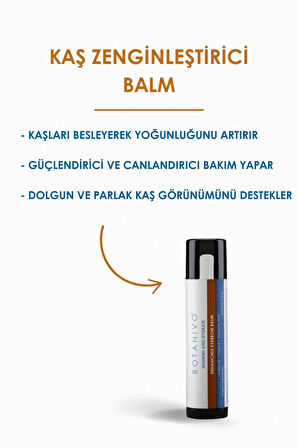 Kaş Zenginleştirici & Besleyici Balm | Güçlü, Canlı, Dolgun Kaşlar | Organik İçerikli | 5 ml Stick