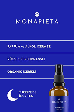 Mükemmel Gece Uykusu Yastık Spreyi | Kaliteli & Derin Uyku | 11 Değerli Esansiyel Yağ | 50 ml