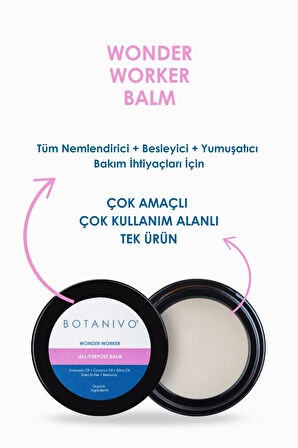 Çok Amaçlı Wonder Balm | Nemlendirici, Besleyici, Yumuşatıcı | Organik İçerikli | 30 ml