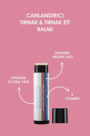 Canlandırıcı Tırnak & Tırnak Eti Balmı | Besleyici & Güçlendirici | Organik İçerikli | 5 ml Stick