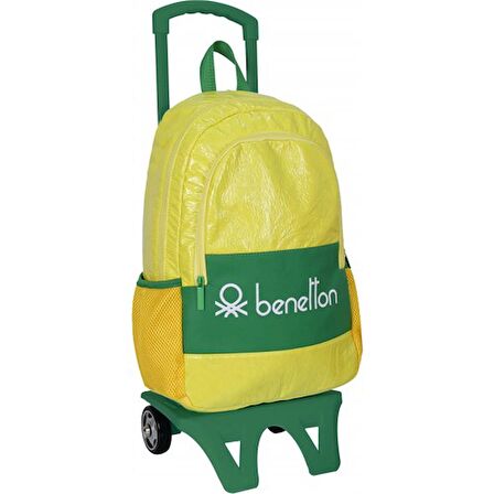 United Colors Of Benetton Çekçekli Okul Çantası 70145 Sarı
