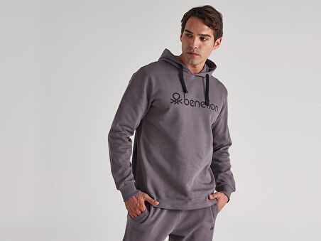 Benetton Kapüşonlu Erkek Sweatshirt