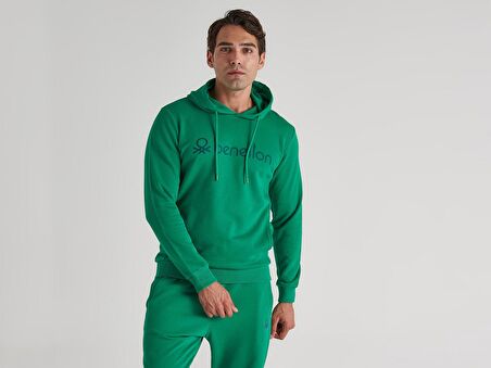 Benetton Kapüşonlu Erkek Sweatshirt