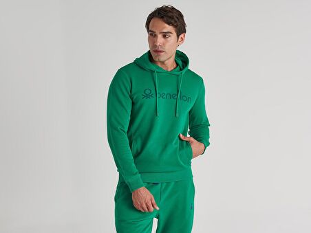 Benetton Kapüşonlu Erkek Sweatshirt