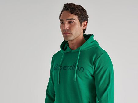 Benetton Kapüşonlu Erkek Sweatshirt