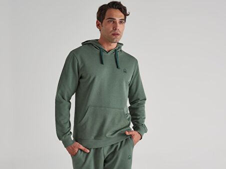 Benetton Kapüşonlu Erkek Sweatshirt