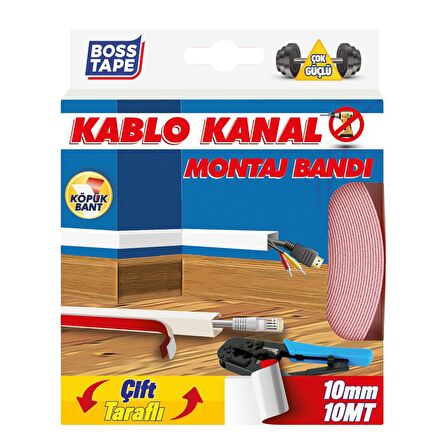 Boss Tape Kablo Kanal Montaj Bandı