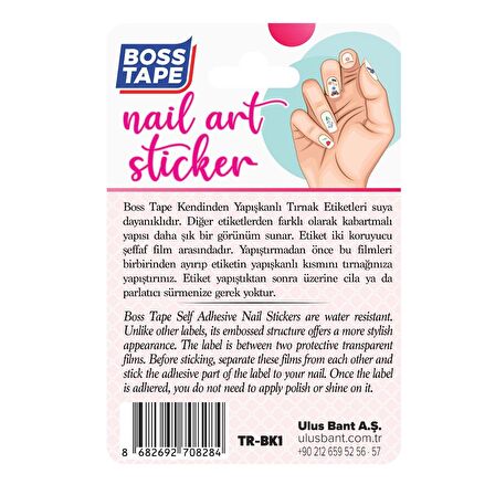 Yapışkanlı Tırnak Etiketi Sticker Tırnak Süsleme Nail Art Tattoo Dövmesi Baykuş