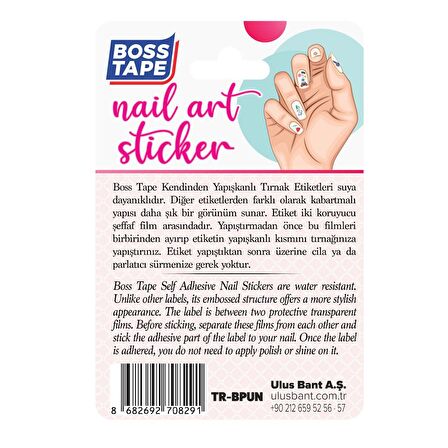 Yapışkanlı Tırnak Etiketi Sticker Tırnak Süsleme Nail Art Tattoo Dövmesi Puantiye Beyaz