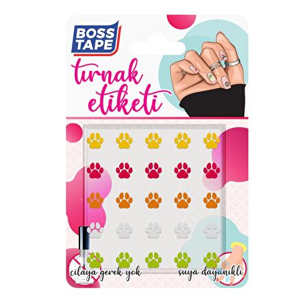 Yapışkanlı Tırnak Etiketi Sticker Tırnak Süsleme Nail Art Tattoo Dövmesi Pati