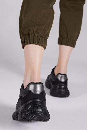 Tonny Black Siyah Kadın Spor Ayakkabı Tb246  Siyah-36