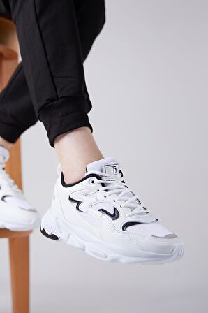 Tonny Black Beyaz Siyah Unisex Spor Ayakkabı Tb251 Beyaz Siyah-36