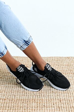 Tonny Black Siyah Beyaz Unisex Spor Ayakkabı Tbıdl Siyah Beyaz-37