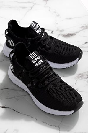 Tonny Black Siyah Beyaz Unisex Spor Ayakkabı Tbıdl Siyah Beyaz-38